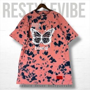 CHNGE Unisex Men’s Size M Tee T-Shirt Tie-Dye Butterfly Graphic Design